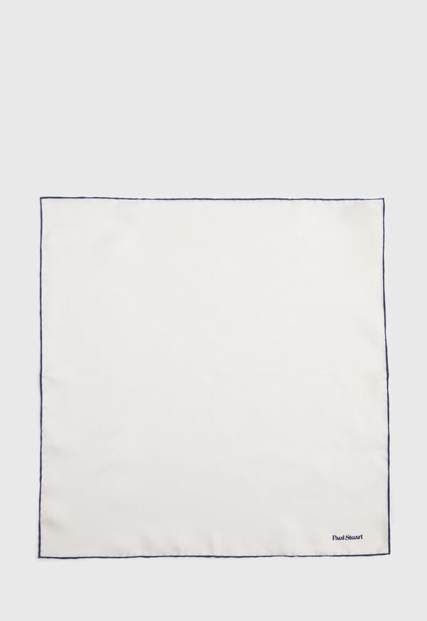 Paul Stuart Hand Screen Printed Silk Pocket Square, image 2