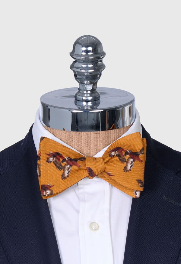 Paul Stuart Wool and Cashmere Pheasant Print Bow tie, image 2