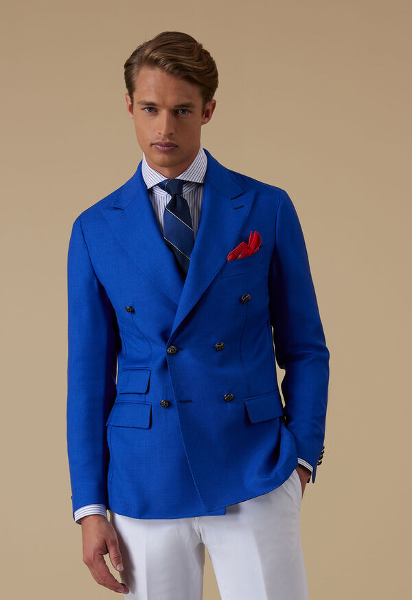 Paul Stuart Mohair & Silk Double Breasted Jacket, image 2