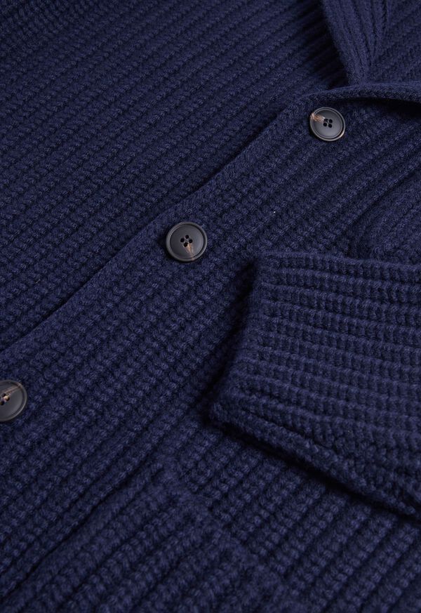 Paul Stuart Ribbed Sweater Jacket, image 2