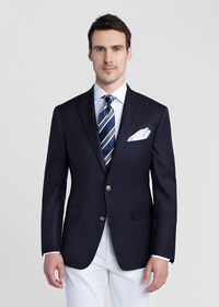 Paul Stuart Solid Blazer with Gunmetal Buttons, thumbnail 2