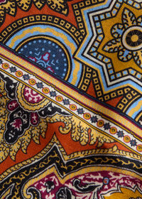 Paul Stuart Wool & Silk Medallion Print Scarf, thumbnail 3