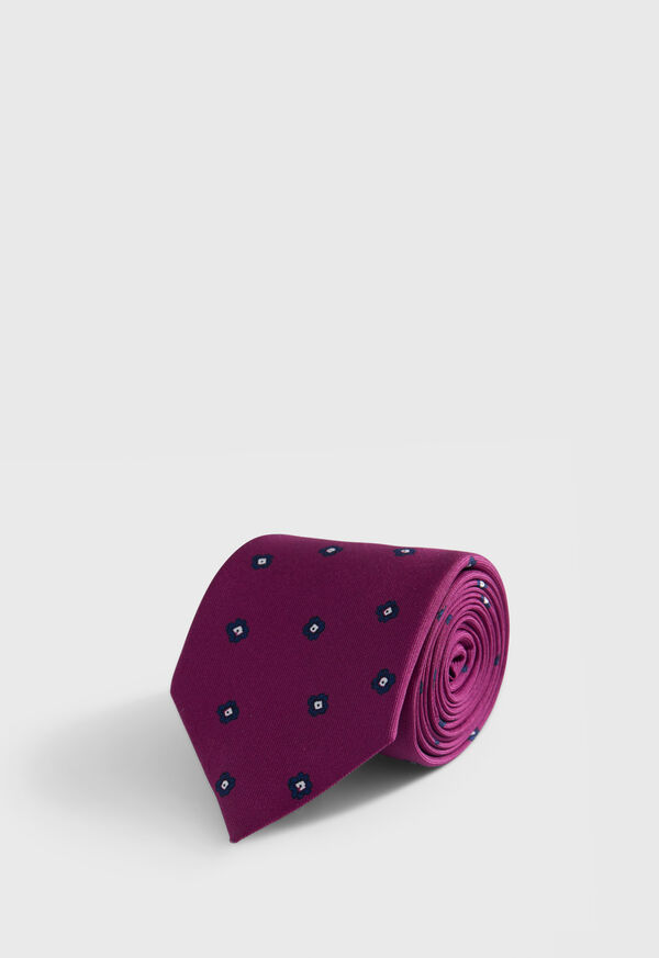 Paul Stuart Silk Floral Medallion Print Tie, image 1