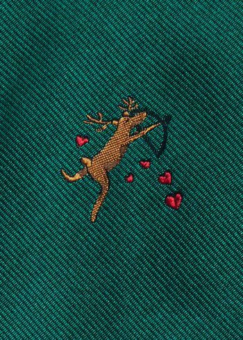 Paul Stuart Holiday Cupid Reindeer Tie