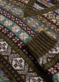 Paul Stuart Fair Isle Shetland Wool Sweater, thumbnail 2