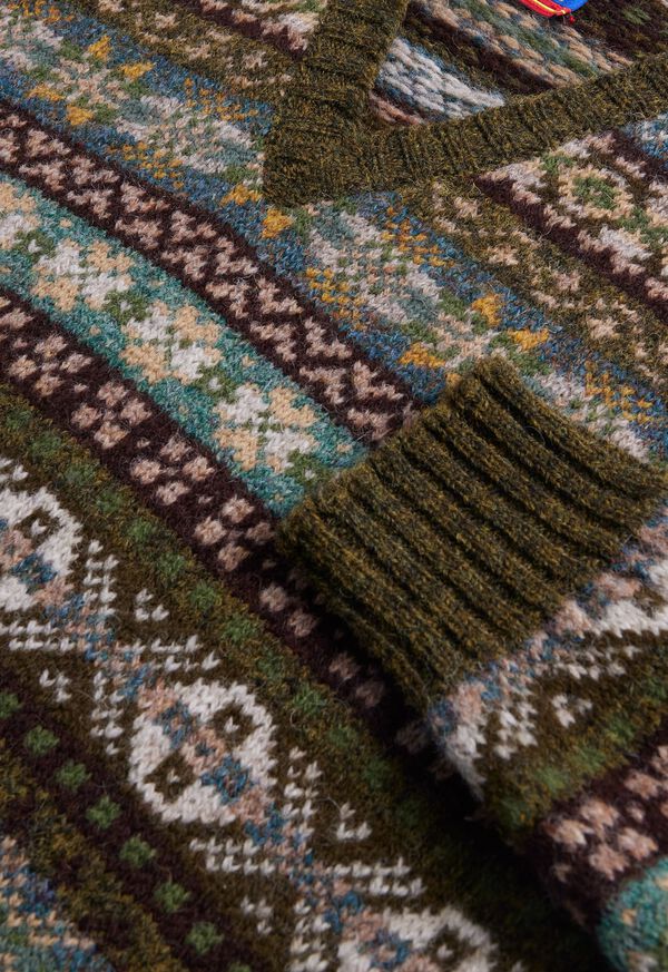 Paul Stuart Fair Isle Shetland Wool Sweater, image 2