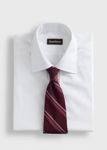 Paul Stuart Silk Grenadine Stripe Tie