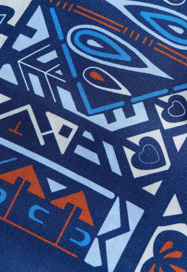 Paul Stuart Abstract Print Pocket Square, image 3