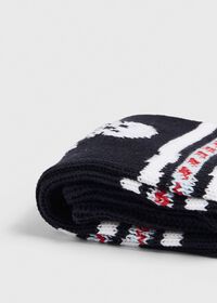 Paul Stuart Heavyweight Skull Motif Crew Sock, thumbnail 2