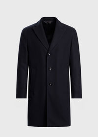 Paul Stuart Single Breasted Wool Overcoat, thumbnail 1