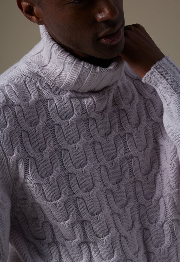 Paul Stuart Soft Cashmere Links Turtleneck Sweater, image 2