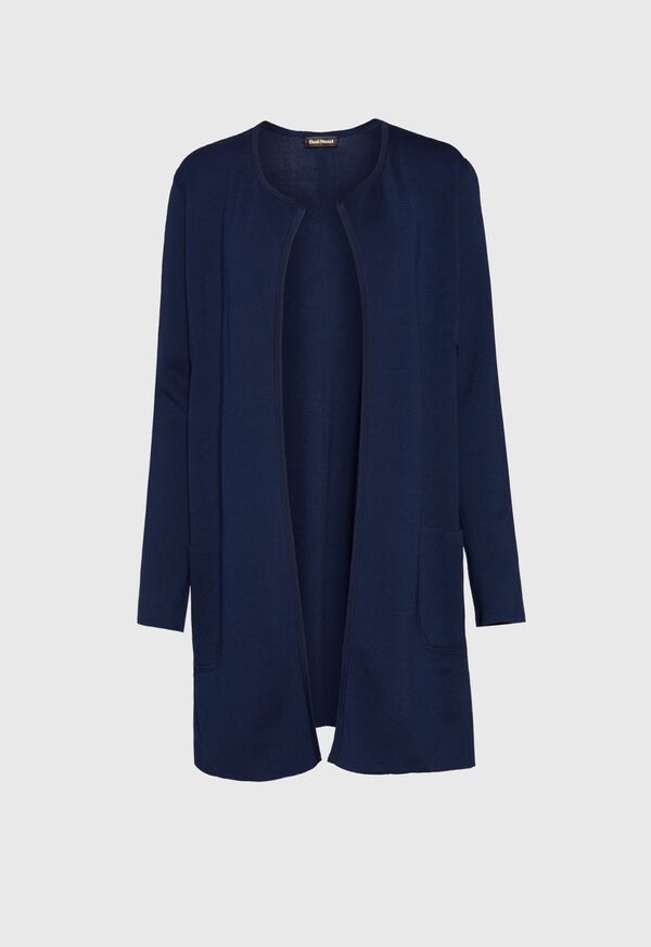 Paul Stuart Cotton Double Knit Cardigan, image 1
