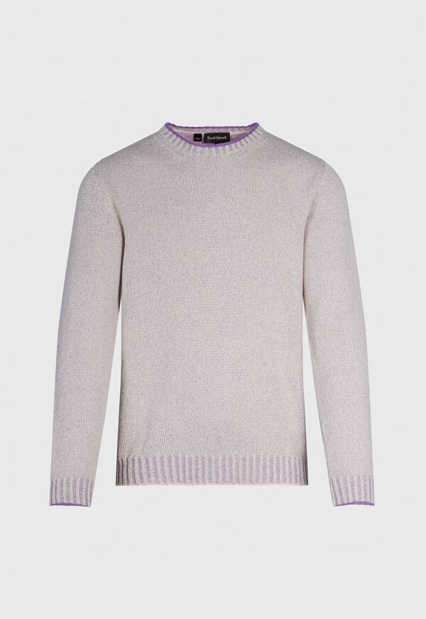 Paul Stuart Cotton Mouliné Crewneck Sweater, image 1