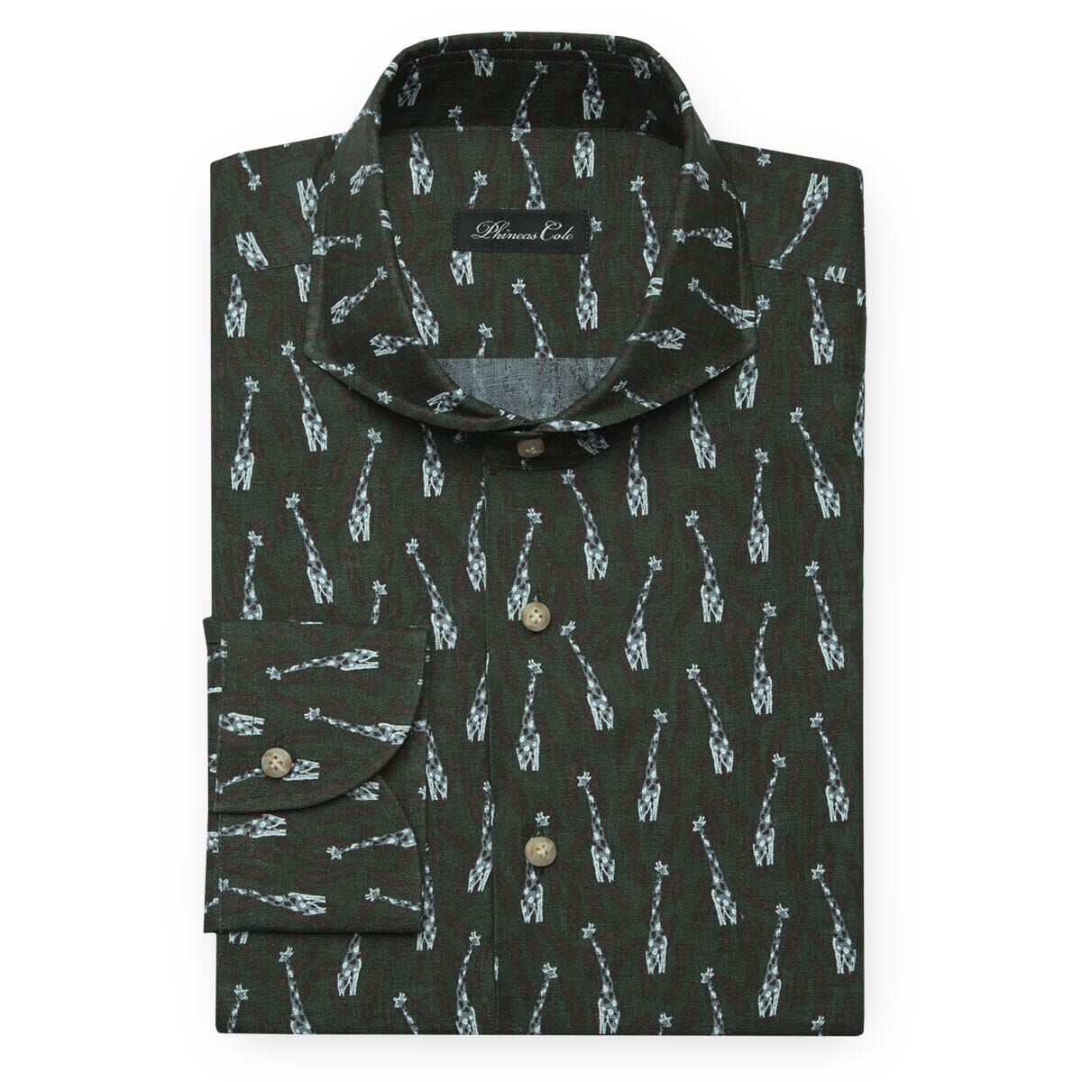 Giraffe Print Sport Shirt