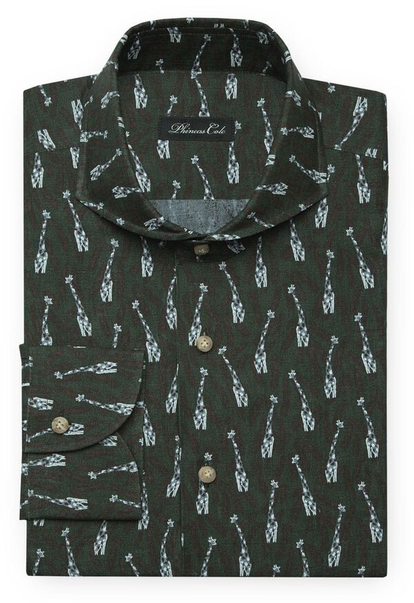 Paul Stuart Giraffe Print Sport-Shirt, image 1