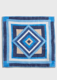 Paul Stuart Printed Linen Pocket Square, thumbnail 2