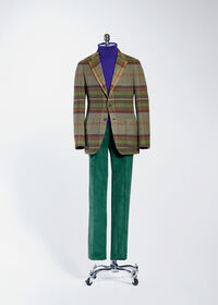 Paul Stuart Horseblanket Green Plaid Sport Jacket, thumbnail 4