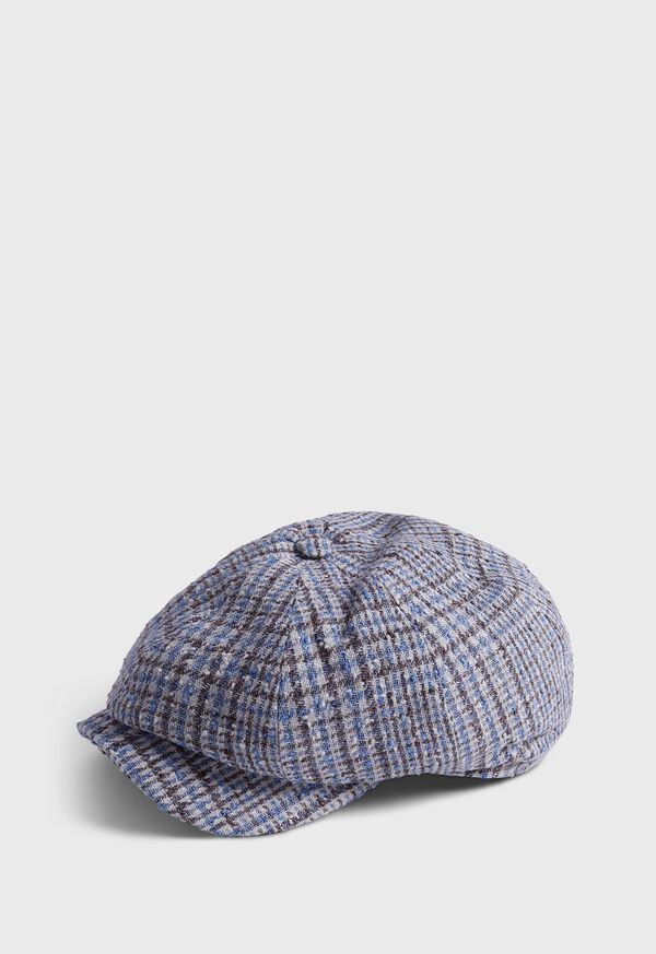 Paul Stuart Plaid Newsboy Hat, image 1