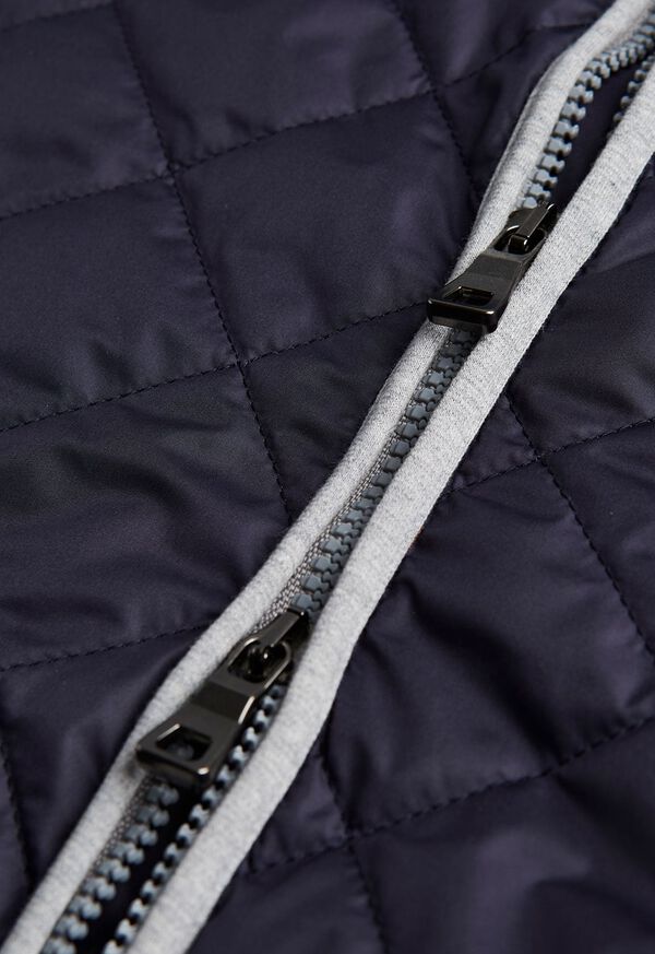 Paul Stuart Quilted Nylon Vest with Wool Trim, image 7
