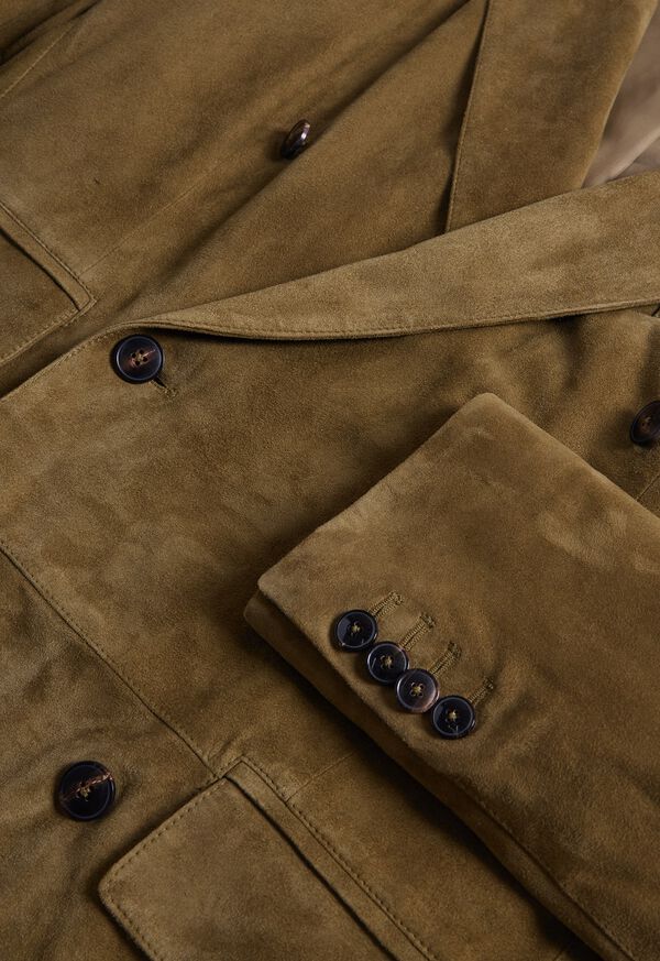 Paul Stuart Suede Double Breasted Jacket, image 2