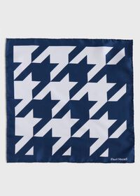 Paul Stuart Printed Silk Patchwork Pocket Square, thumbnail 2