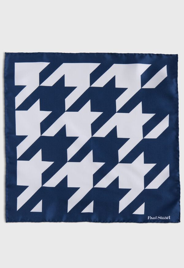 Paul Stuart Printed Silk Patchwork Pocket Square, image 2