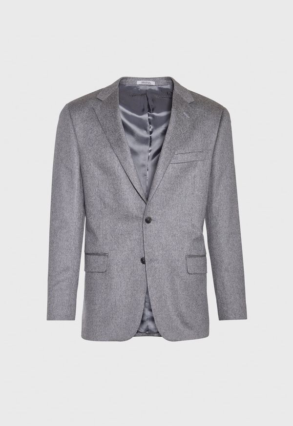 Paul Stuart Grey Solid Cashmere Sport Jacket, image 1