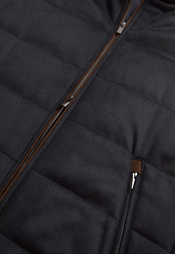 Paul Stuart Cashmere Vest with Jersey Knit Sides, image 2