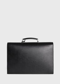 Paul Stuart Single Gusset Briefcase With Curved Front Pocket, thumbnail 3