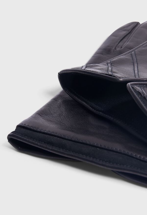 Paul Stuart Nappa Leather Glove with Diagonal Stitching, image 2