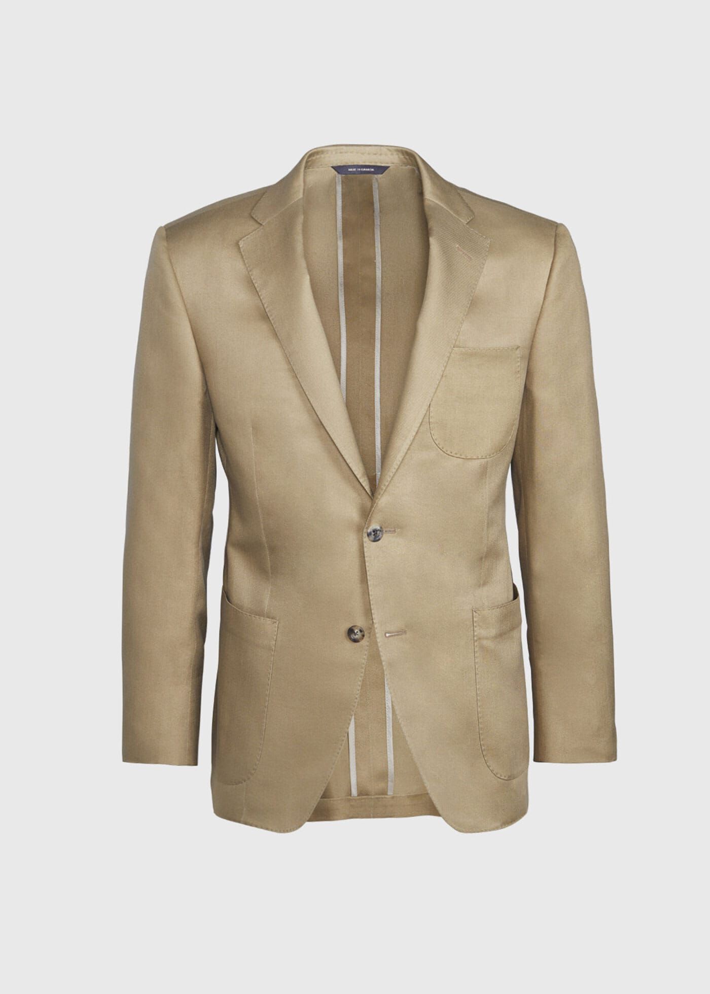 Paul Fit Khaki Silk Sport Jacket