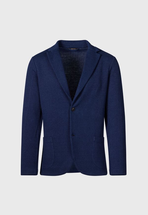 Paul Stuart Linen & Cotton Piqué Knit Blazer, image 1
