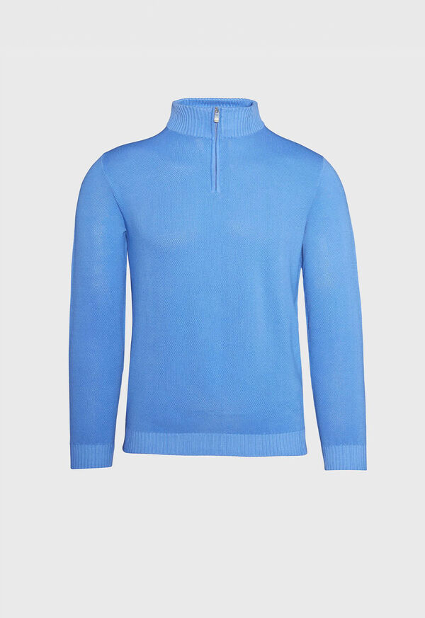 ★★ ★★ Cotton Stitch Half Zip Up Sweater T22 CF408GD - 10 oz. Garment Dye Cotton Fleece Half Zip Pullover