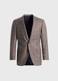 Paul Stuart Super 130s Wool Deco Plaid Suit, thumbnail 2