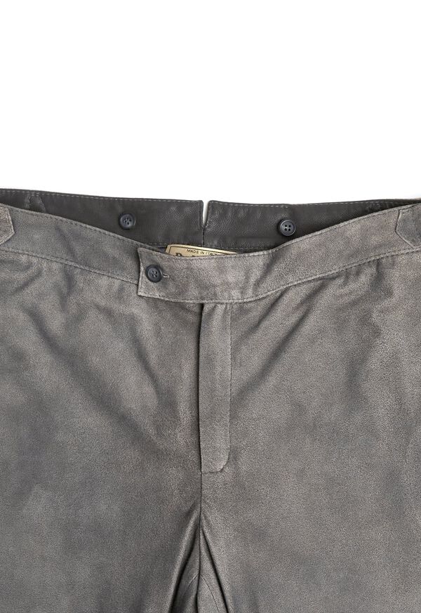 Paul Stuart Grey Leather Pant, image 2