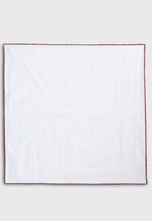 Paul Stuart Handkerchief with Contrast Border, image 2