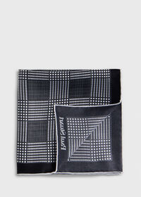 Paul Stuart Printed Silk Glen Plaid Pocket Square, thumbnail 1