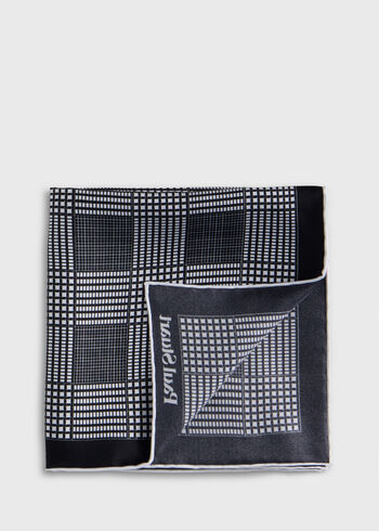 Paul Stuart Glen Plaid Silk Pocket Square