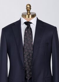 Paul Stuart Woven Silk Tossed Medallion Tie, thumbnail 2