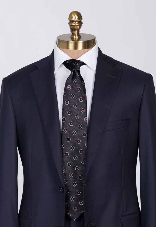 Paul Stuart Woven Silk Tossed Medallion Tie, image 2