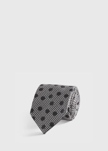 Paul Stuart Circle and Houndstooth Silk Tie