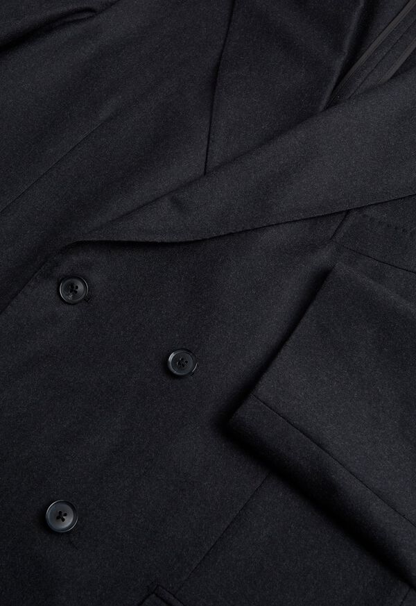 Paul Stuart Super 150s Charcoal Double Breasted Suit, image 2