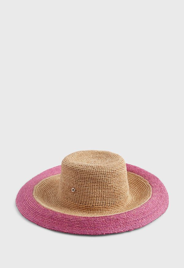 Paul Stuart Sun Hat With Wide Contrast Brim, image 1