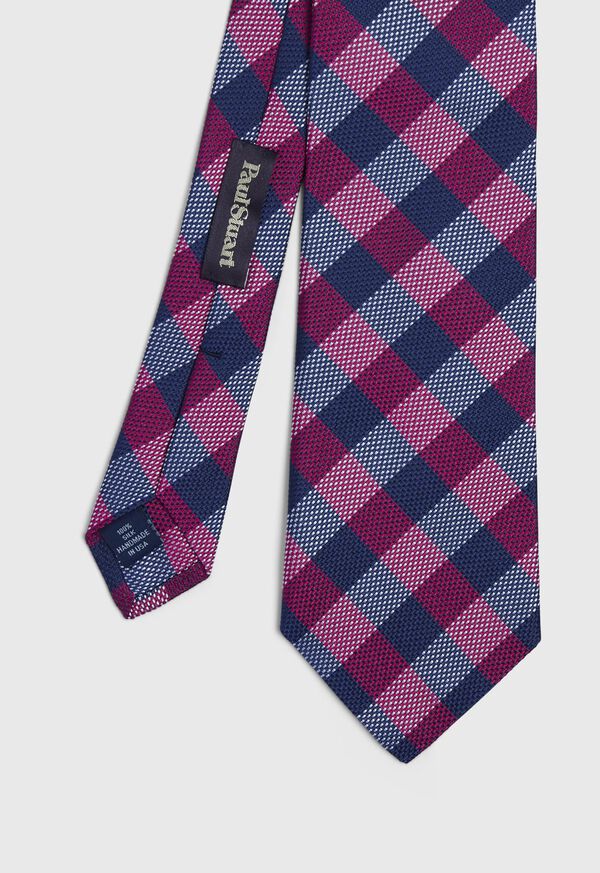 Paul Stuart Oxford Check Silk Tie, image 1