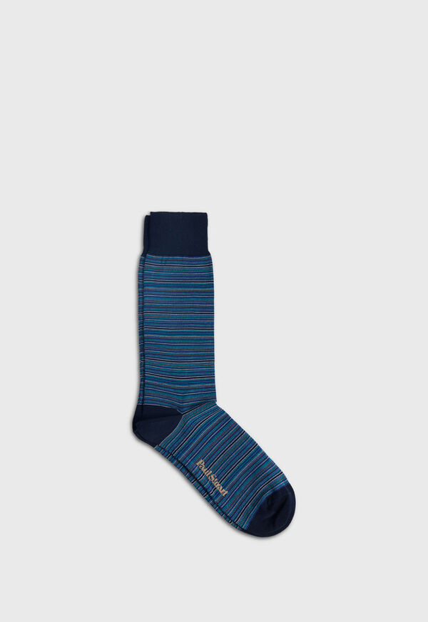 Paul Stuart Multi Color Stripe Sock, image 1