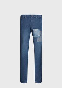 Paul Stuart Denim Patchwork Pant, thumbnail 1