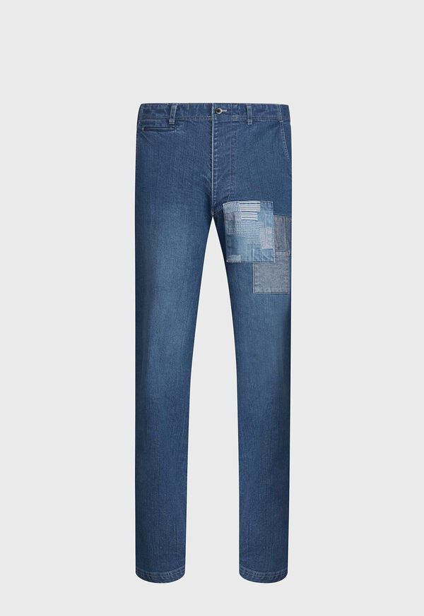 Paul Stuart Denim Patchwork Pant