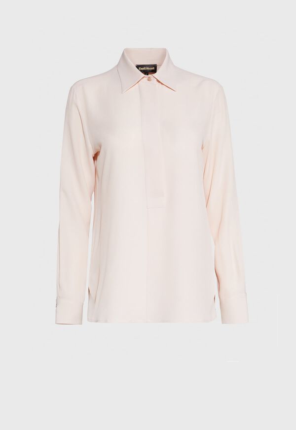 Paul Stuart Blouse With Popover Collar, image 1