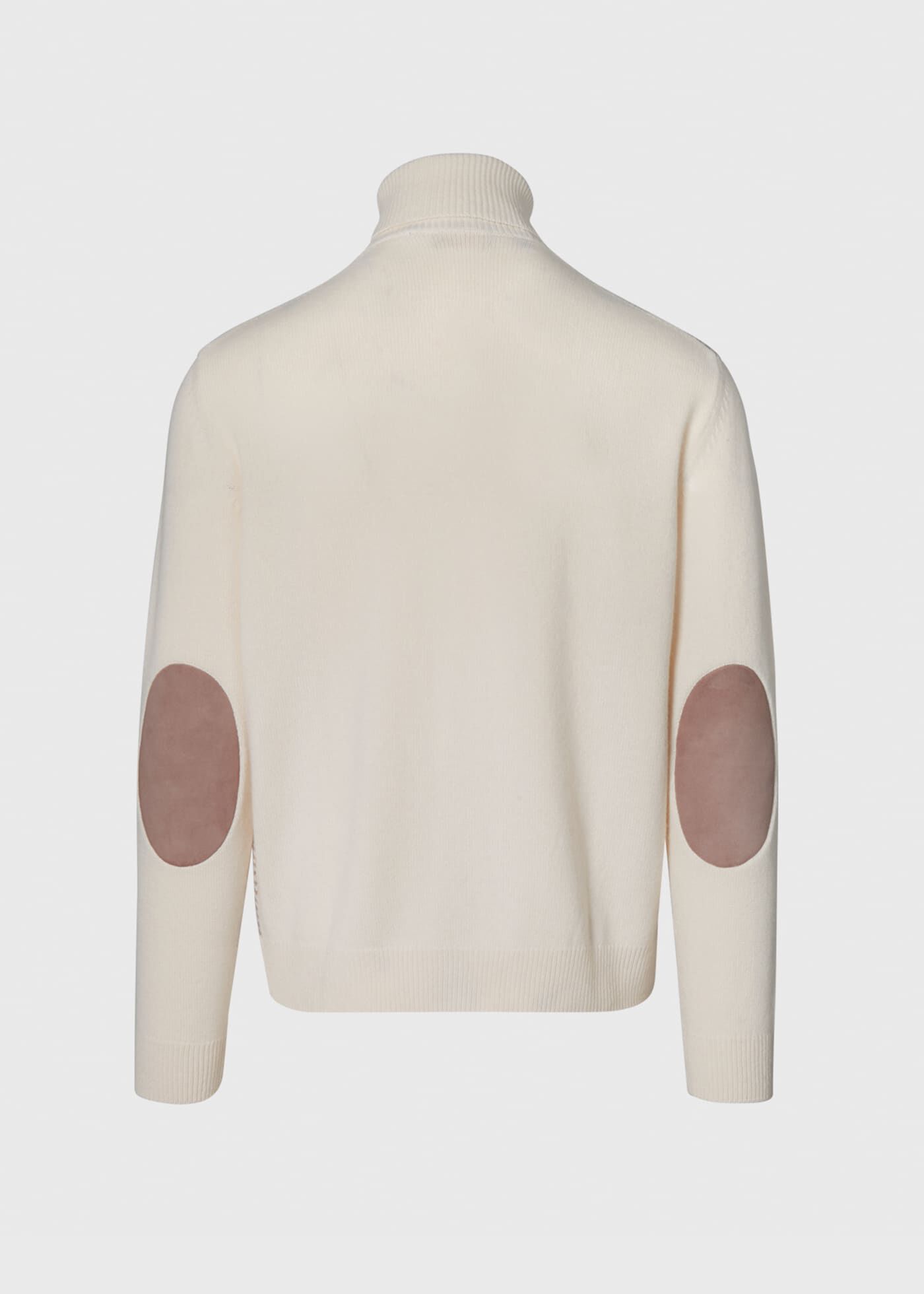 Herringbone Turtleneck with Elbow Patches