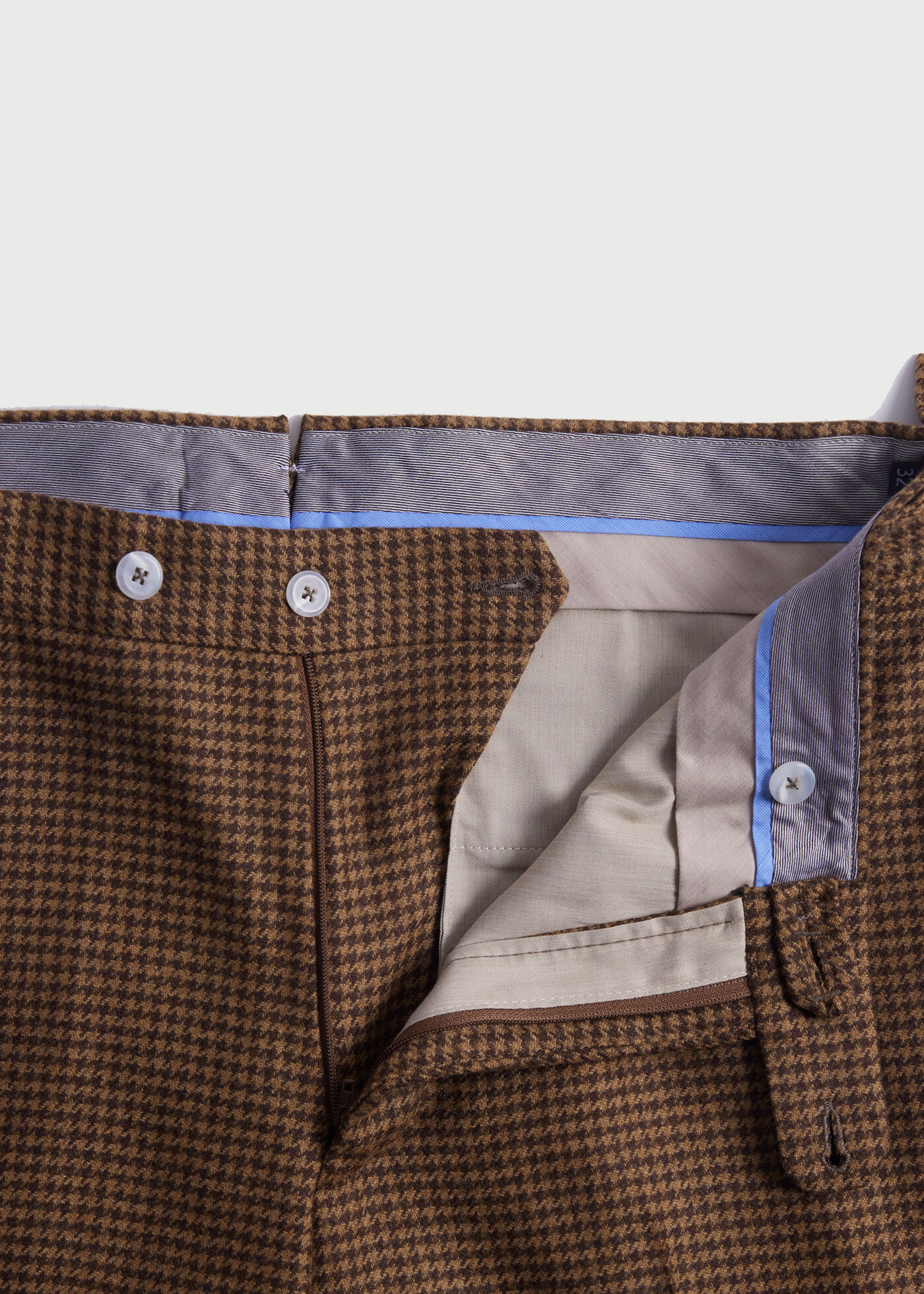 Wool & Cashmere Houndstooth Trouser